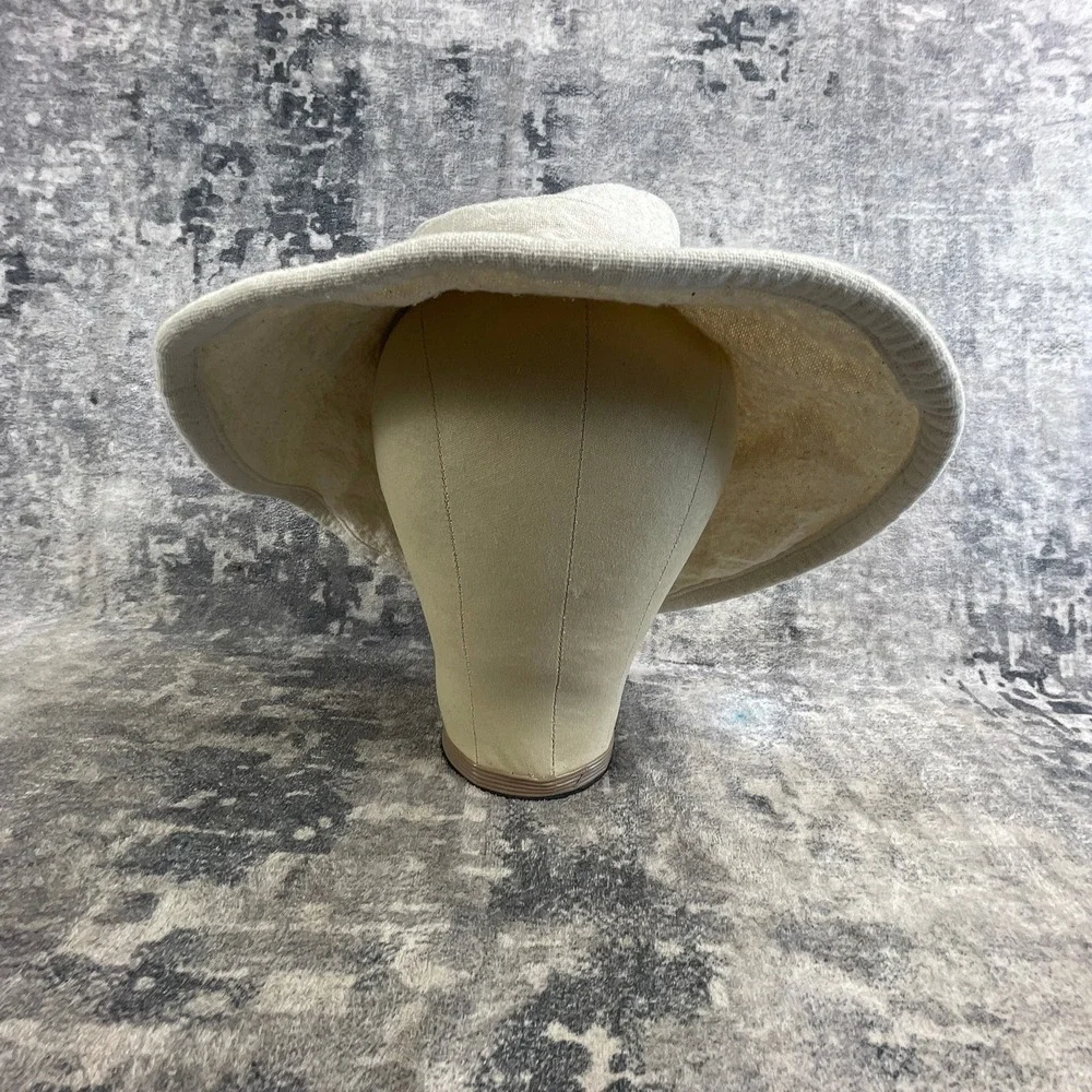 Vtg Wallaroo Hat Company Womens OS Casual Traveler Sun Hat 1999 Cream Canvas